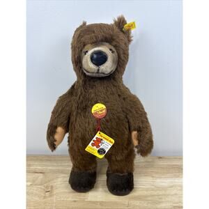STEIFF Klein Archie Teddy Bear 15 inch Brown Genuine Mohair EAN 0140/38 Vintage
